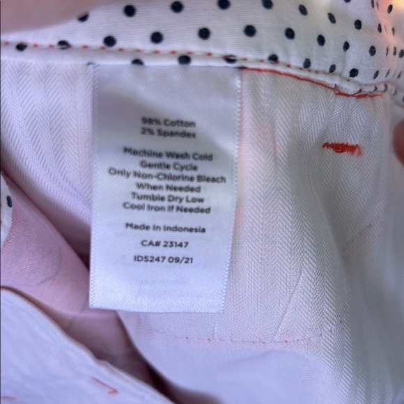 Talbots Perfect Crop Pants in Tossed Flower, Size 8 Pink Orange - Picture 9 of 11